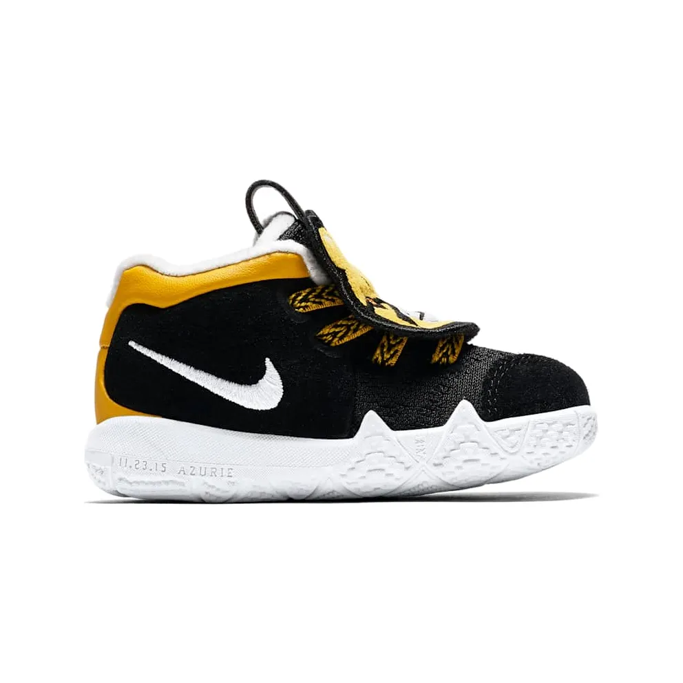 Nike Kyrie 4 Little Big Cats (TD) Black/Summit White-Yellow Ochre (AT5708-001)