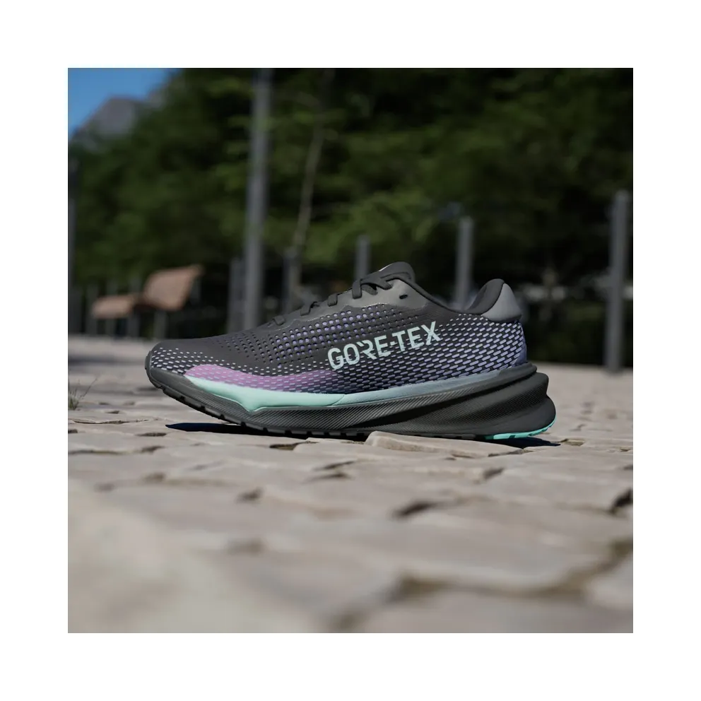 adidas Supernova Gore-Tex Core Black Iron Metallic Semi Flash Aqua (ID6305)