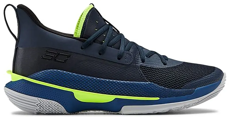 Under Armour Curry 7 Dub Nation Royal/Academy-Hi Vis Yellow (3021258-405)
