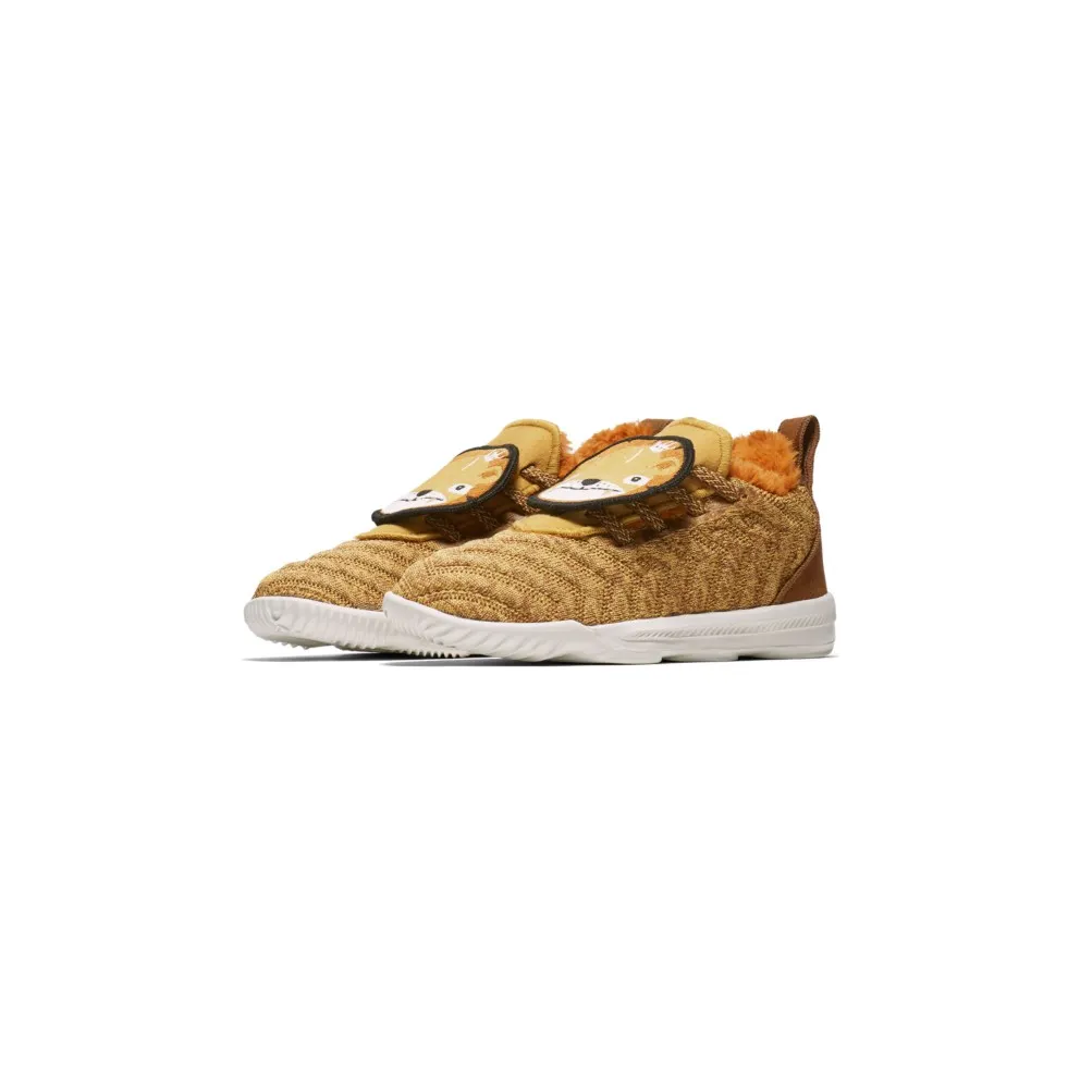 Nike LeBron 16 Little Big Cats (TD) Wheat Gold/Monarch-Light British Tan-Summit White (AT5709-700)