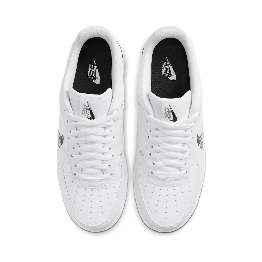 Nike Air Force AF 1 Low Sktech White Black (2020) (CW7581-101)