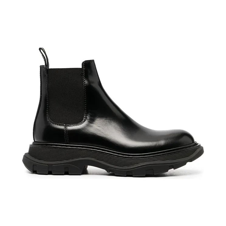 Alexander McQueen Chunky Sole Chelsea Boots Black (641837WHZ841000)