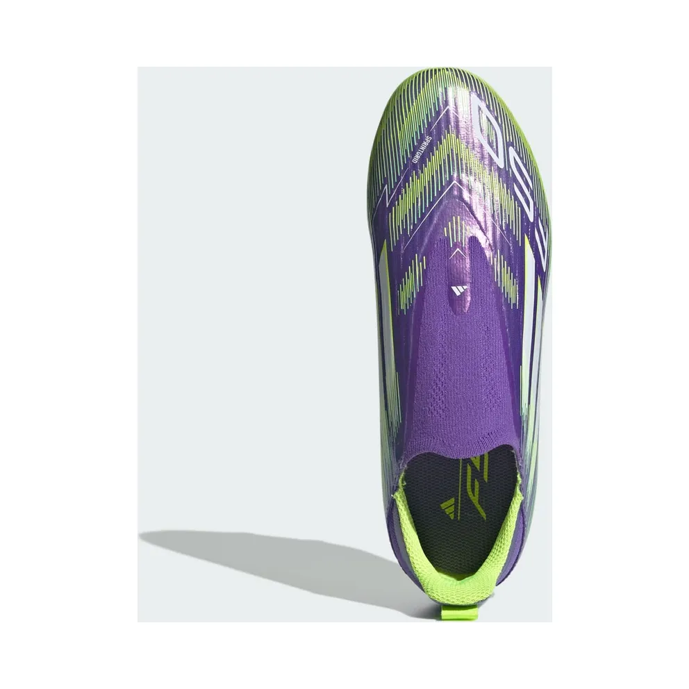 adidas F50 League Laceless FG/MG Purple Rush Cloud White Lucid Lemon (JH7743)
