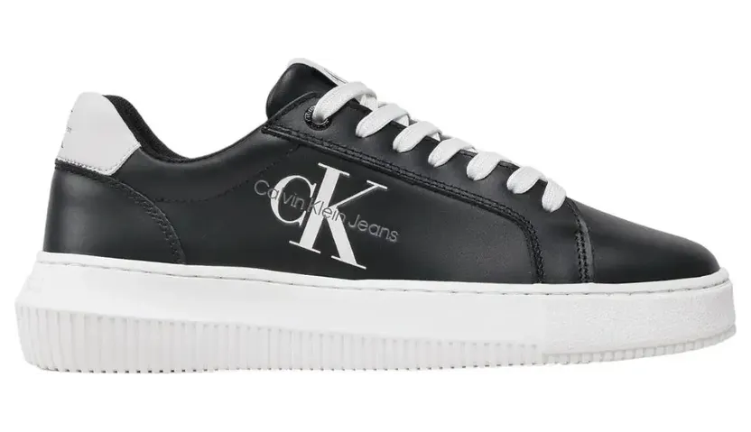 Calvin Klein – Witte Sneakers Donna Fusion – Dames – Schoenen – Wit (YW0YW00823-BLACK-WHITE)