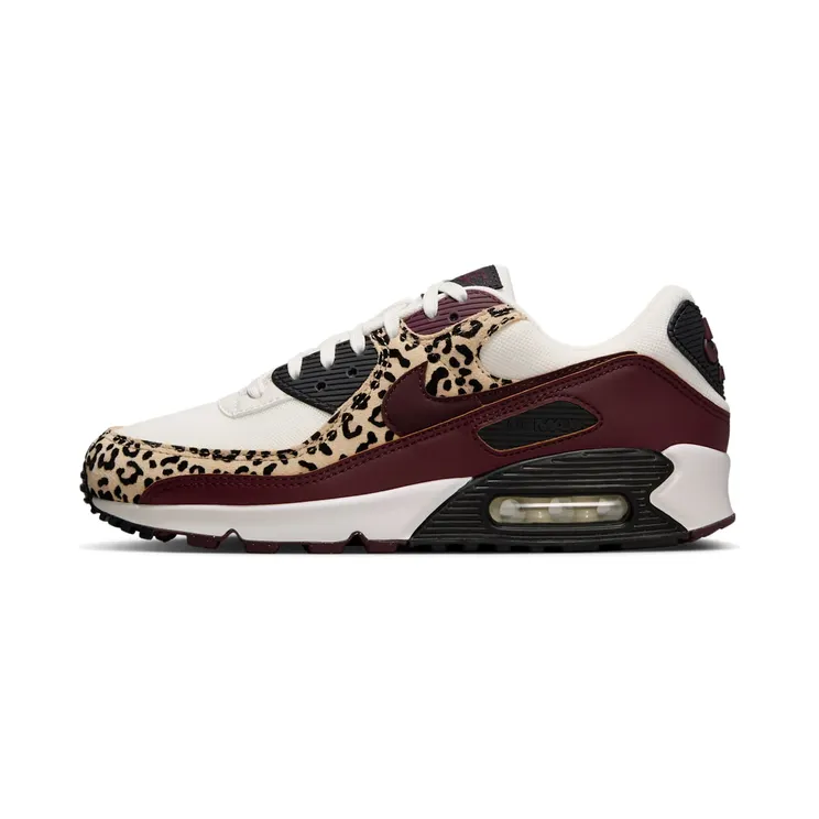 Nike Air Max 90 Leopard – “Sail / Black / Burgundy Crush” (IF1619-102)