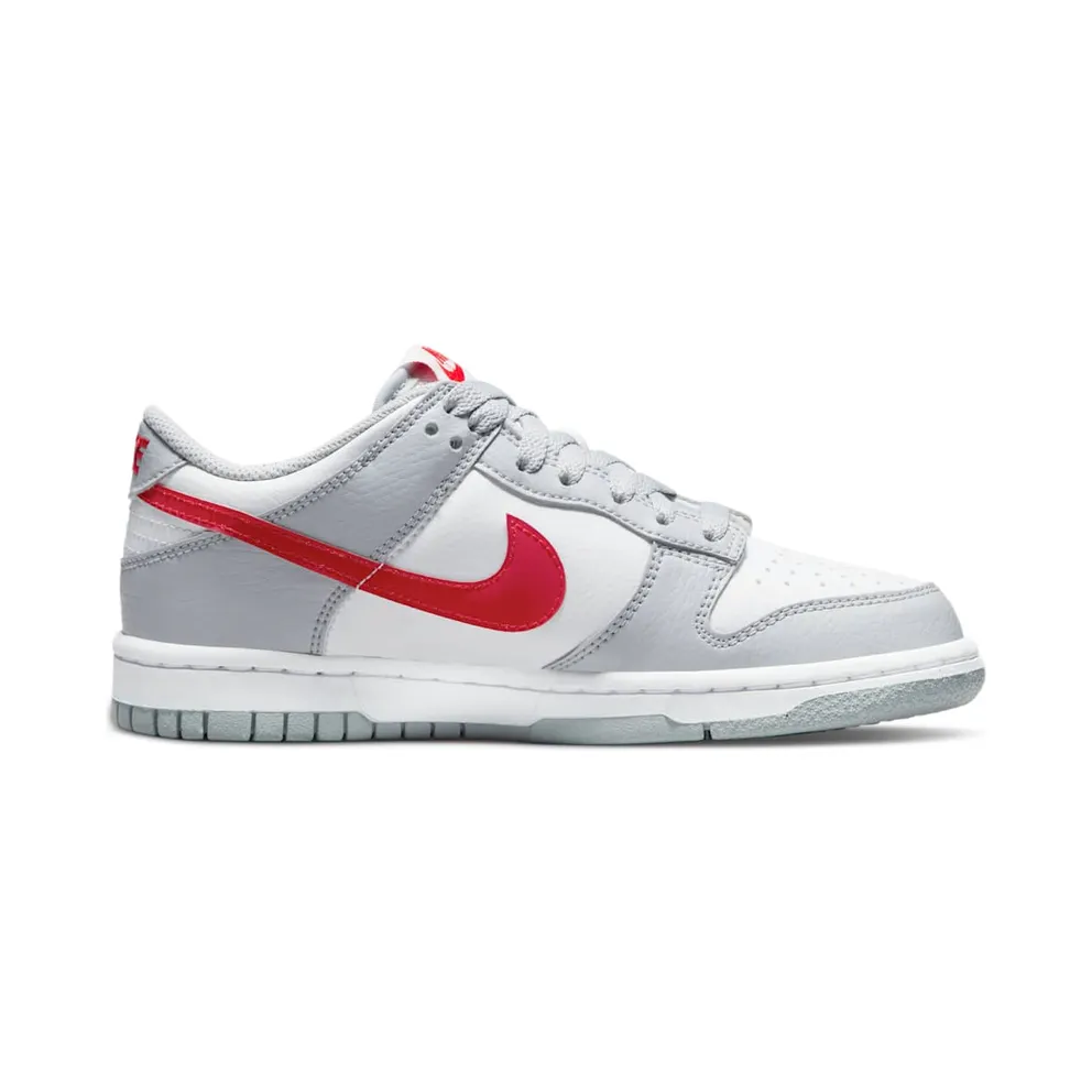 Nike Dunk Low White Grey Red (GS) (DV7149-001)