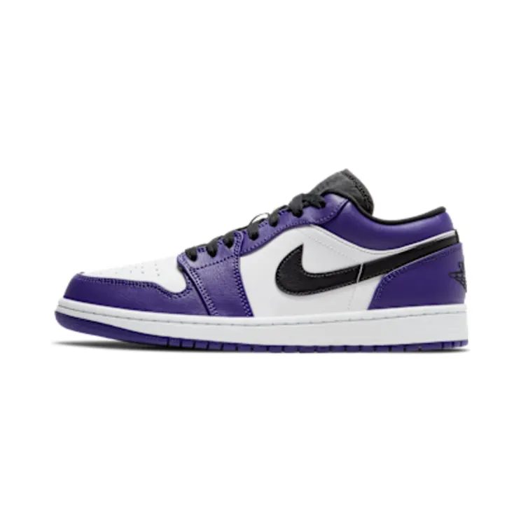 Air Jordan 1 Low “Court Purple / White / Hot Punch / Black” (553558-500)