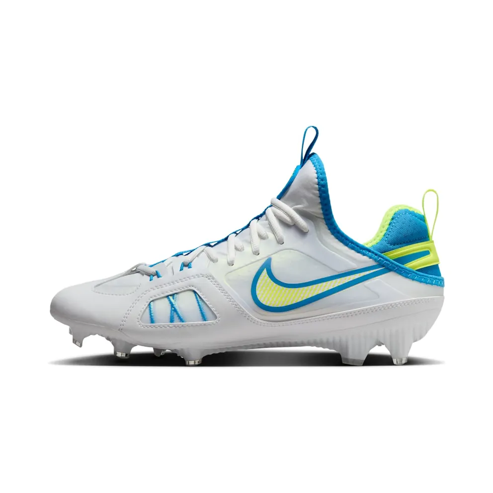 Nike Huarache 9 Varsity LAX SE White Volt Vivid Blue (FZ3620-100)