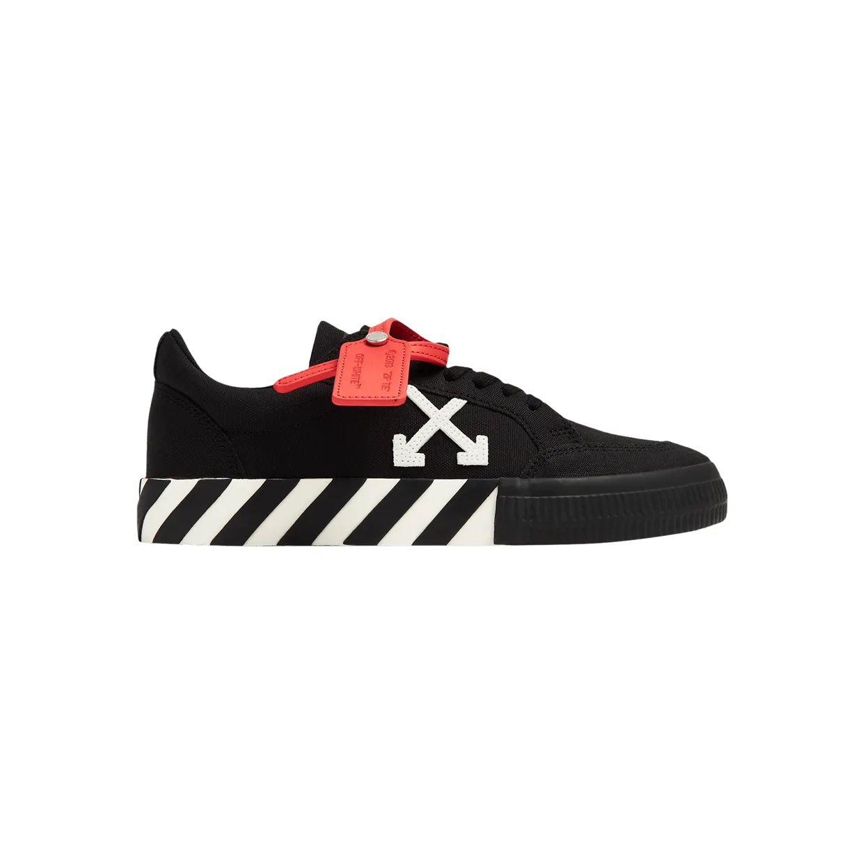 OFF-WHITE Vulcanized Low Canvas White Black (OWIA272C99FAB0051001)