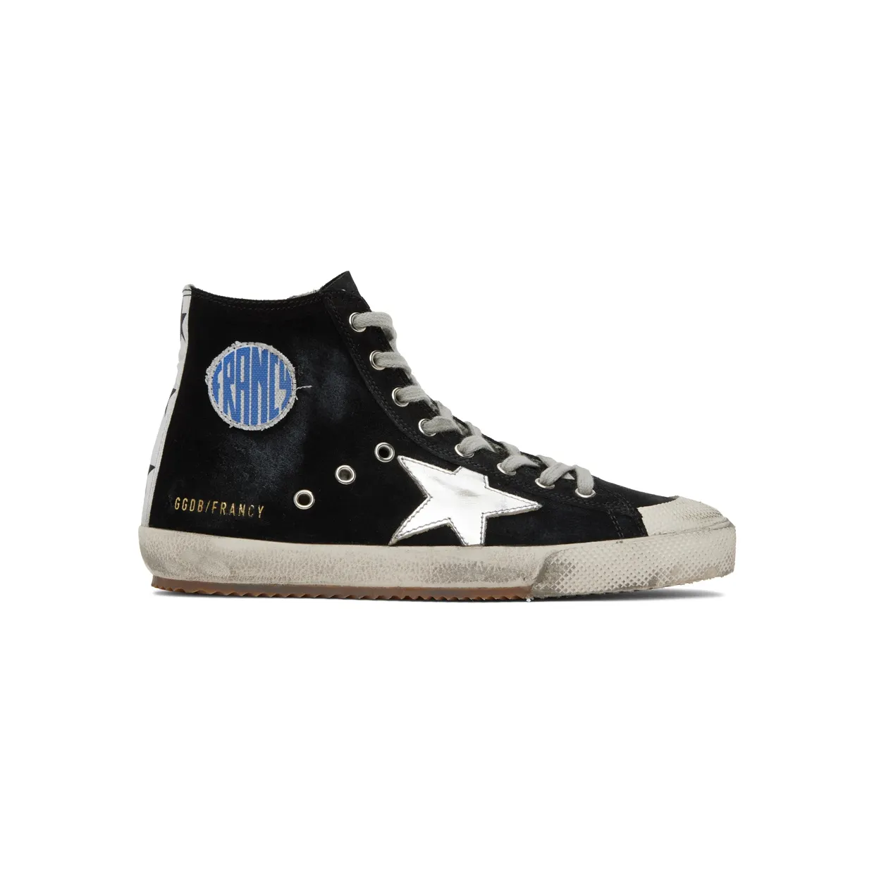 Golden Goose Black Francy Bike High-Top Sneakers (GMF00260.F002753.90312)