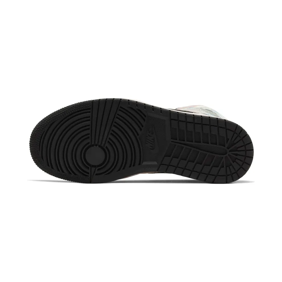 Jordan 1 Mid Dirty Powder Iridescent (W) Beige/Black (BQ6472-602)