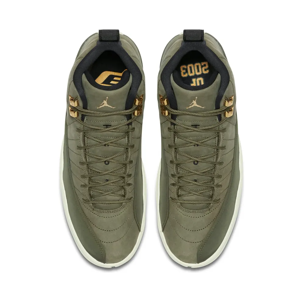 Jordan 12 Retro Chris Paul Class Of 2003 Olive Canvas/Black-Sail (130690-301)