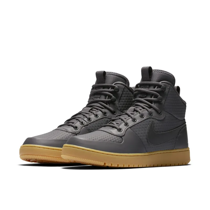 Nike Court Borough Mid Winter Dark Grey Dark Grey/Dark Grey-Gum Light Brown (AA0547-001)
