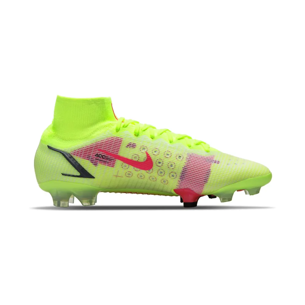 Nike Mercurial Superfly 8 Elite FG Volt Black Bright Crimson (CV0958-760)
