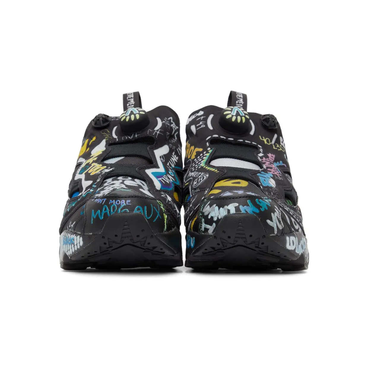 VETEMENTS Black Reebok Edition Instapump Fury Black Graff (UA52SN100B) (2)