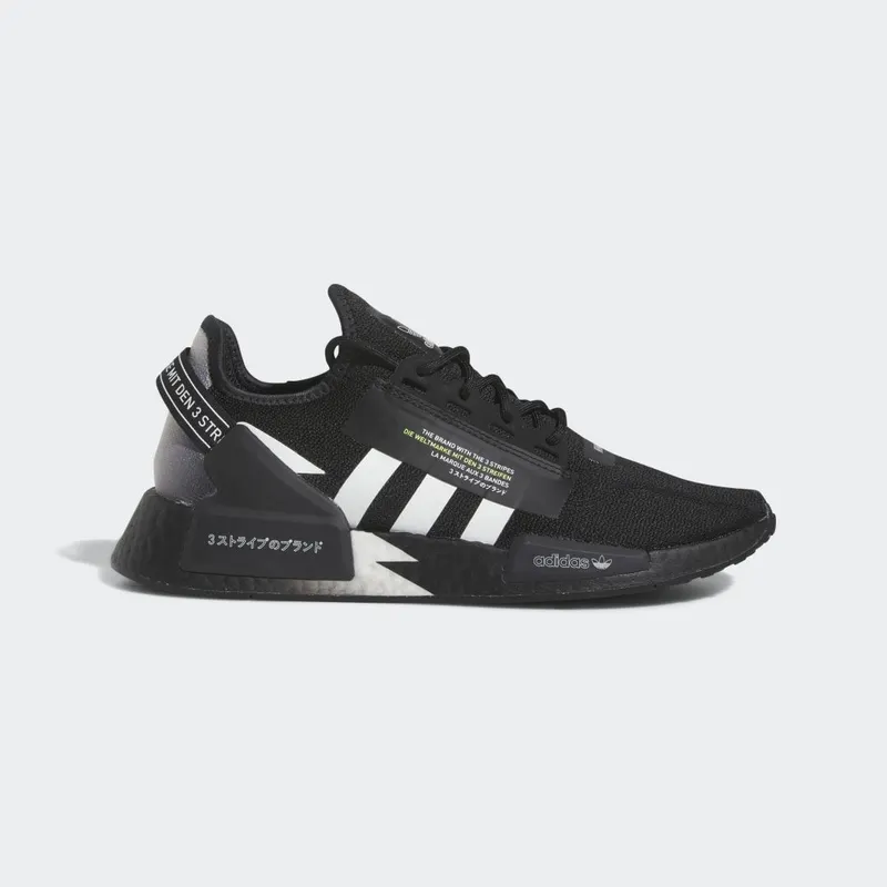 Adidas NMD_R1 V2 Core Black / Cloud White / Solar Yellow (IE2245)