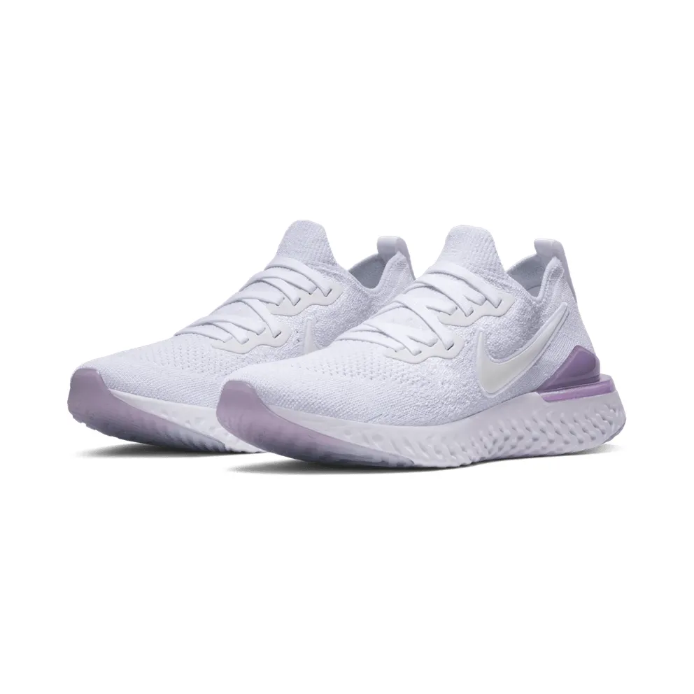 Nike Epic React Flyknit 2 White Pink Foam (W) White/White-Pink Foam (BQ8927-101)