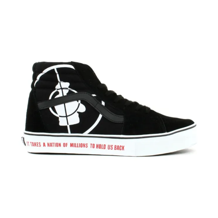 Vans Sk8-Hi Supreme Public Enemy Black White