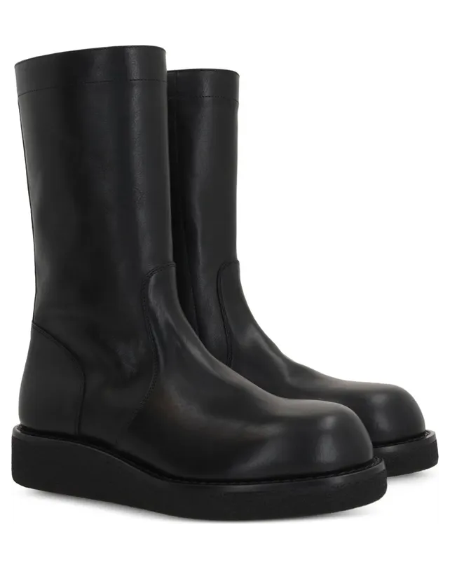 Ann Demeulemeester Side-zip Round-toe “Black” (B0013284 LT141 099) (4)