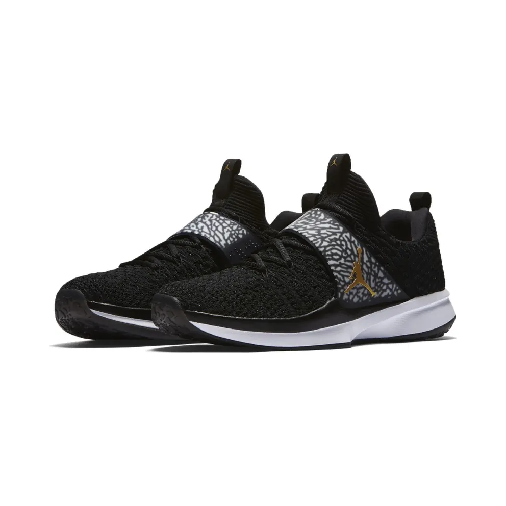 Jordan Trainer 2 Flyknit Black Metallic Gold Black/Metallic Gold-White (921210-021)