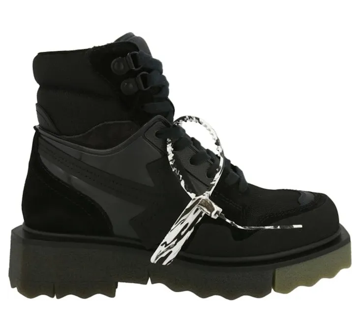 OFF-WHITE Mens Hiking Sponge Sneakerboot Black (OMIA22 8F22LEA 001 00002)