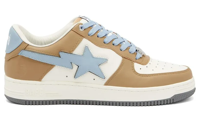 A Bathing Ape Bape Sta Low #4 Beige Sky Blue (001FWJ301011-BEI)
