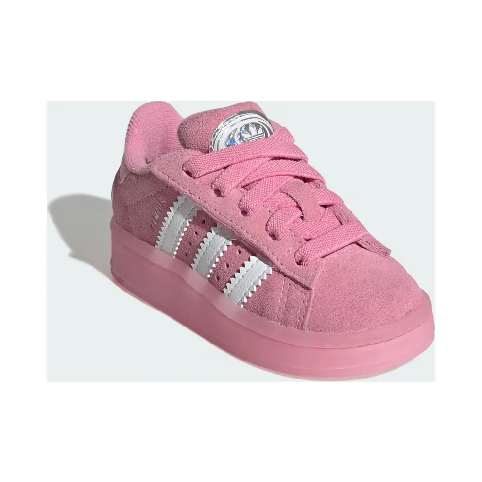 Adidas Campus 00s Led Lights Comfort Closure Elastic Lace Kids Bliss Pink / Cloud White / Clear Pink (JS1283)
