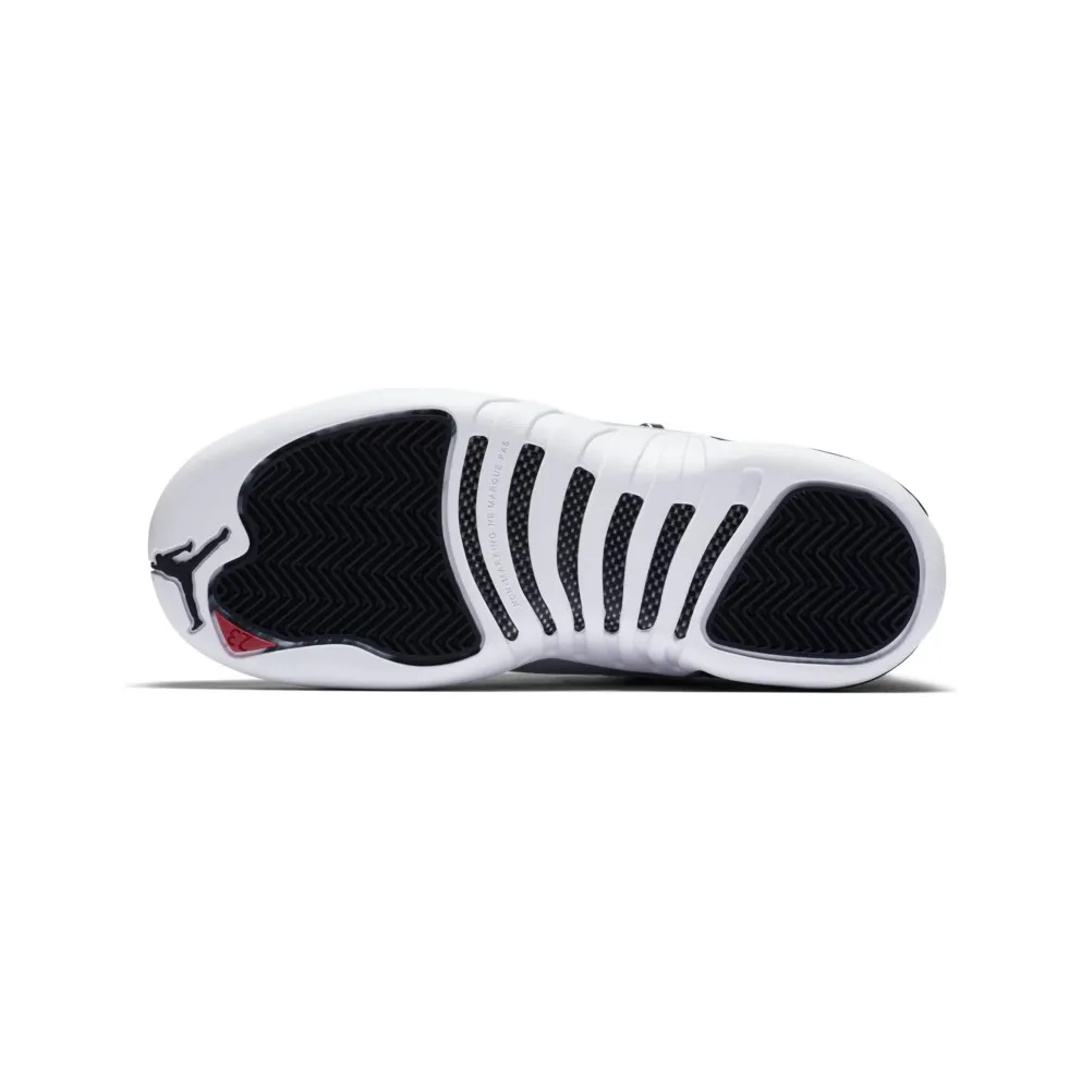 Jordan 12 Retro Low Playoffs (GS) Black/Varsity Red-White-Metallic Silver (308305-004)
