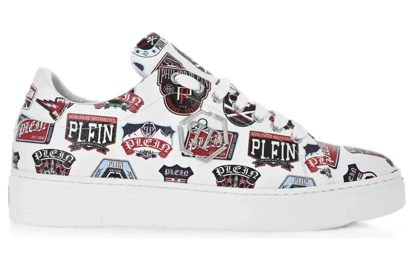 Philipp Plein Carson Patches Sneakers – Weiß (UAFSMSC4119PLE010N)