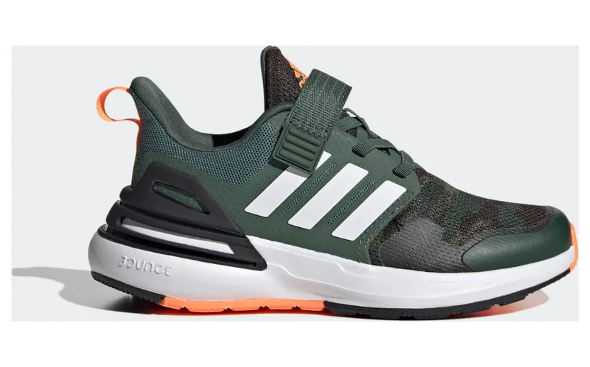 adidas Rapidasport Bounce met Elastische Veters en Klittenband Core Black / Cloud White / Screaming Orange (FZ6348)
