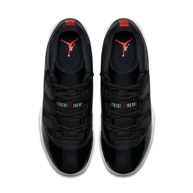 Jordan 11 Retro Low Cleat Bred Black/University Red-White (AO1560-010)