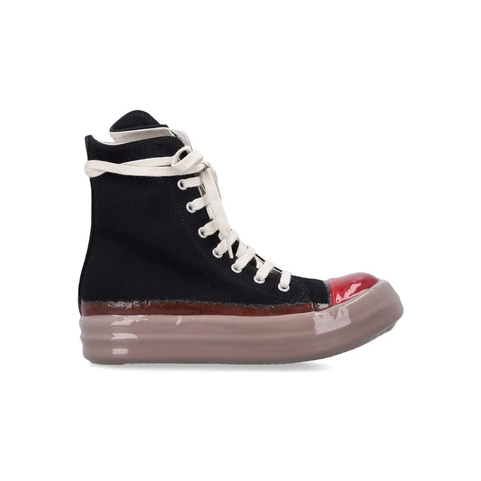 Rick Owens DRKSHDW Sneaks Black Red Dark Beige (DU02E7800 DODP90 3101)