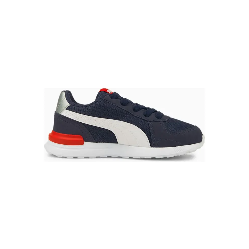 PUMA Graviton AC Kids’ Peacoat/White/High Risk Red (381988-04)