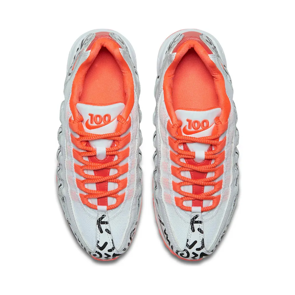 Nike Air Max 95 White Black Crimson (GS) White/White-Black-Bright Crimson (AH3808-100)
