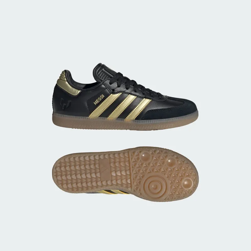 Adidas Samba Indoor GS “Gold Metallic / Gum” (JR6349)