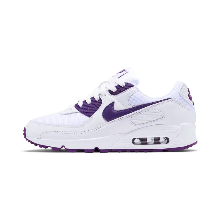 Nike Air Max 90 Colour Pack Court “White / Black / Voltage Purple” (CT1028-100)