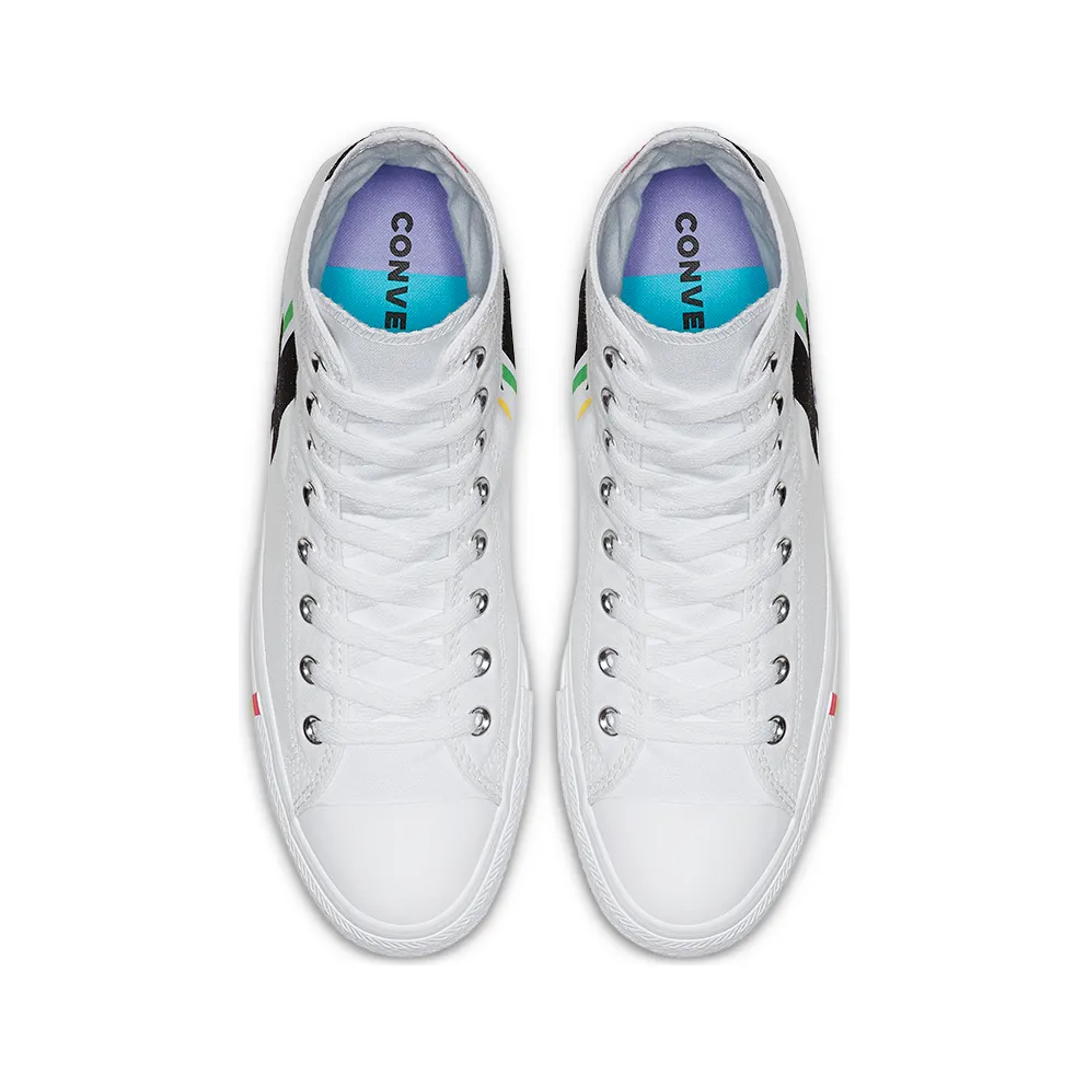 Converse Chuck Taylor All-Star Hi Pride White (2019) White/Black-Multi (165715C)