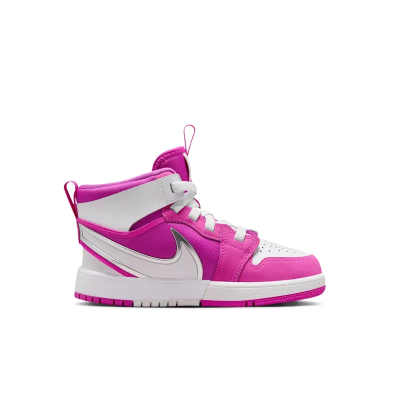 Jordan 1 Mid RM EasyOn PS “Fire Pink White” (FQ1282-601)
