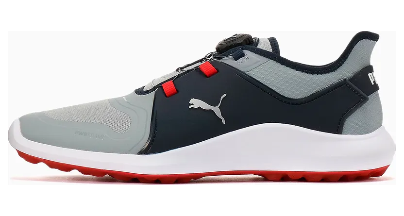 Puma IGNITE FASTEN8 DISC Golfschuh für Herren Silber/Blau/Grau (194541-05)