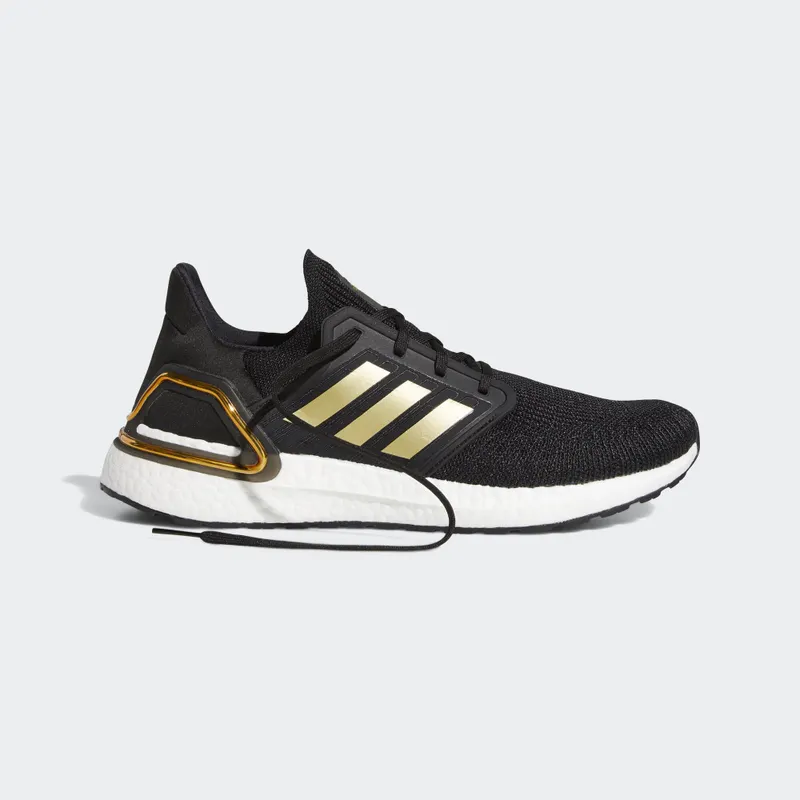 adidas Ultra Boost 20 Black Gold White Core Black/Gold Metallic/Solar Red (EE4393)