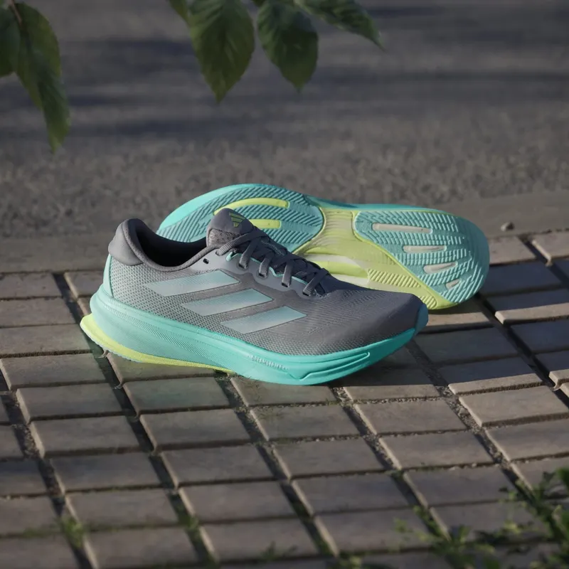 Adidas Supernova Rise 2 Running Shoes Grey / Magic Grey Met / Flash Aqua (JQ7691)