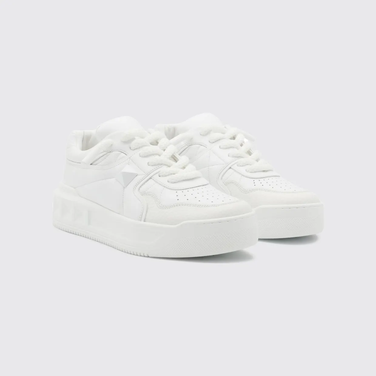Valentino garavani One Stud XL Low Top Sneakers in Nappa Leather White (S0G37XTM0BO)