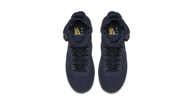 Nike SF Air Force 1 Mid Obsidian Black (GS) Obsidian/Obsidian-Black (AJ0424-400)