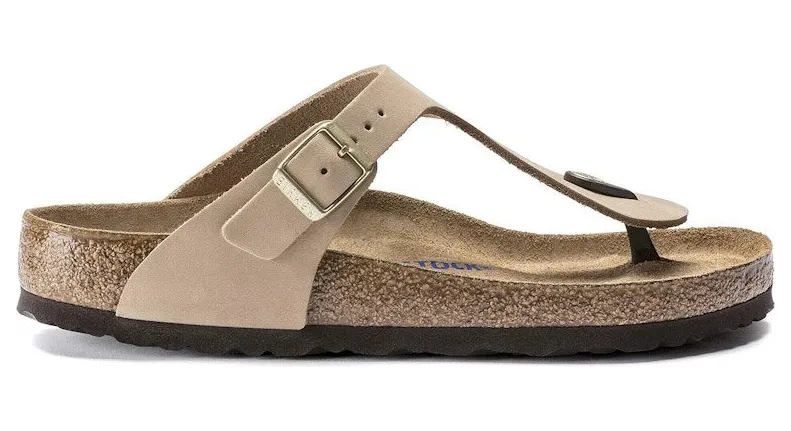 Birkenstock Gizeh Soft Footbed Nubuck Sandcastle (1018999)