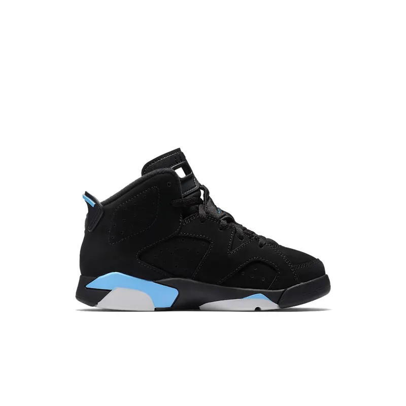 Jordan 6 Retro UNC (PS) Black/University Blue (384666-006)
