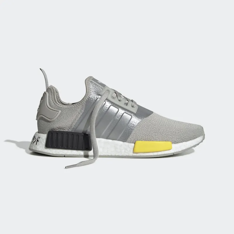 adidas  NMD_R1 Metal Gray Metal Gray/Yellow/Core Black (EF4261)