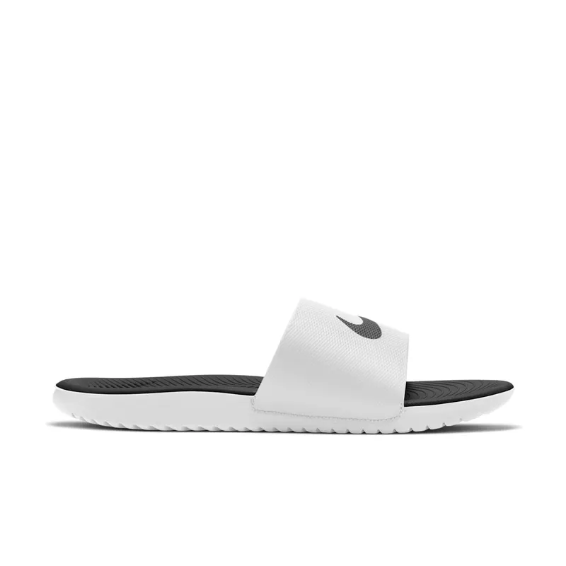 Nike Kawa Slide White Black White/Black (832646-100)