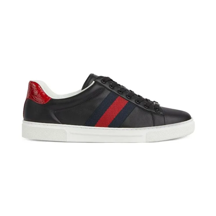 Gucci Ace Web Black Navy Red (757892 AACAG 1096)