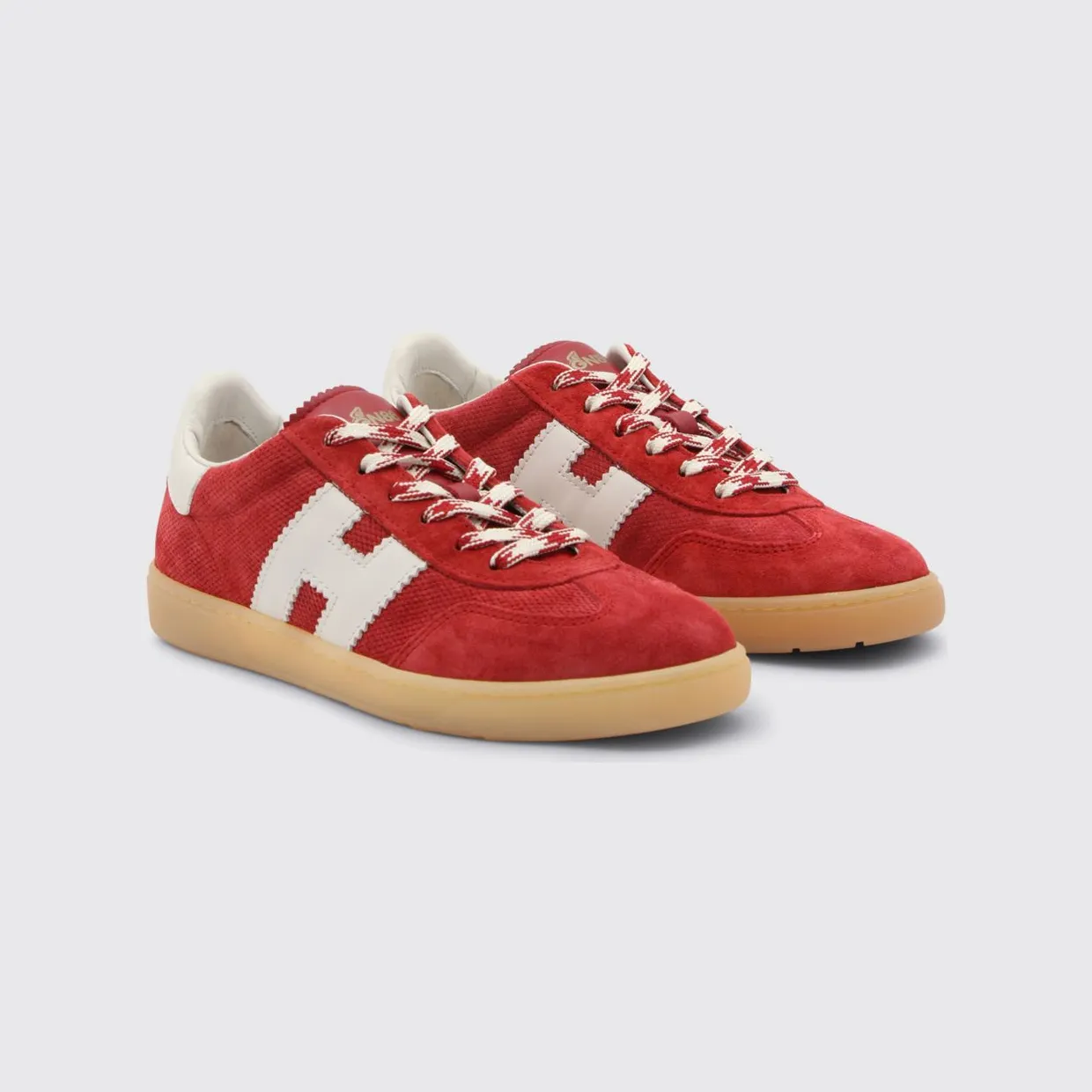 Hogan Cool Embossed Suede Sneakers Red (HXW6470FB60UWX496N)