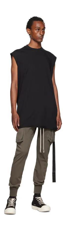 Rick Owens Drkshdw Black Taffeta Sneakers (DU02B4802 MUEH3) (5)